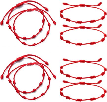PULSERA ROJA 7 nudos - Inciensos baratos