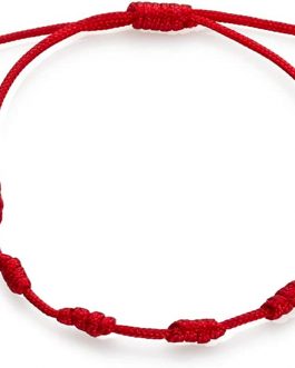 PULSERA ROJA 7 NUDOS