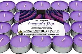VELAS DE TÉ AROMA DE LAVANDA