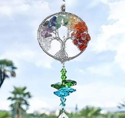 ATRAPASOL ÁRBOL DE LA VIDA CON PIEDRAS - Imagen 3